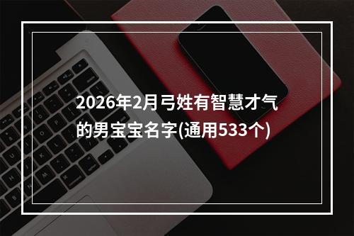 2026年2月弓姓有智慧才气的男宝宝名字(通用533个)