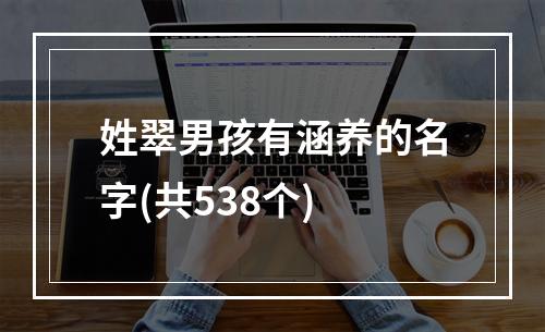 姓翠男孩有涵养的名字(共538个)