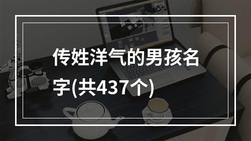 传姓洋气的男孩名字(共437个)
