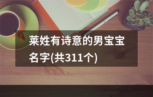 莱姓有诗意的男宝宝名字(共311个)