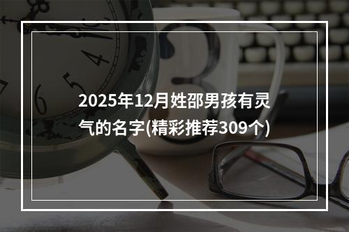 2025年12月姓邵男孩有灵气的名字(精彩推荐309个)