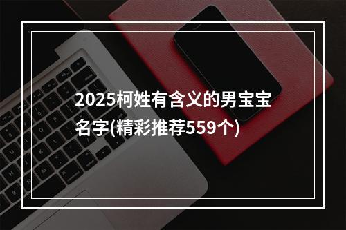 2025柯姓有含义的男宝宝名字(精彩推荐559个)