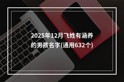 2025年12月飞姓有涵养的男孩名字(通用632个)