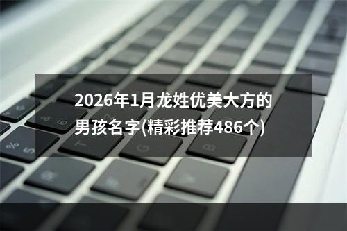 2026年1月龙姓优美大方的男孩名字(精彩推荐486个)