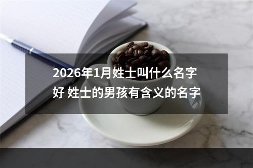 2026年1月姓士叫什么名字好 姓士的男孩有含义的名字