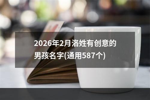 2026年2月洛姓有创意的男孩名字(通用587个)