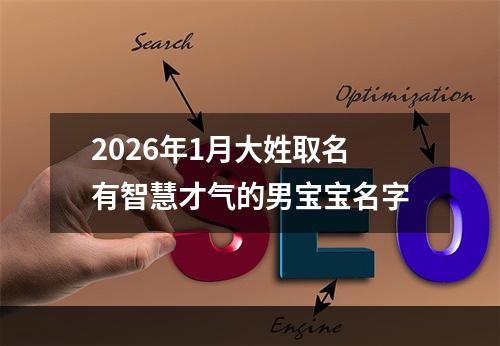 2026年1月大姓取名有智慧才气的男宝宝名字