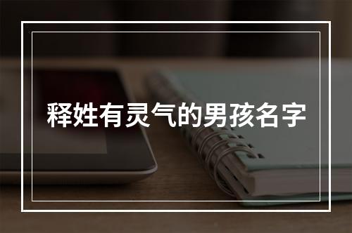 释姓有灵气的男孩名字