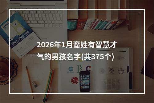 2026年1月裔姓有智慧才气的男孩名字(共375个)