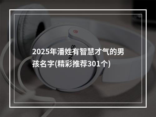 2025年潘姓有智慧才气的男孩名字(精彩推荐301个)