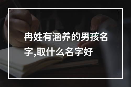 冉姓有涵养的男孩名字,取什么名字好