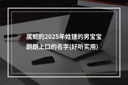 属蛇的2025年姓锺的男宝宝朗朗上口的名字(好听实用)