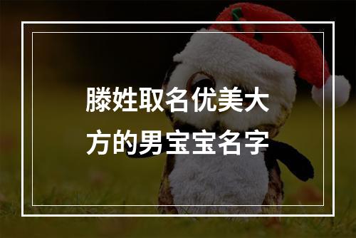 滕姓取名优美大方的男宝宝名字