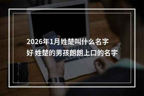 2026年1月姓楚叫什么名字好 姓楚的男孩朗朗上口的名字