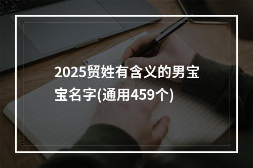 2025贸姓有含义的男宝宝名字(通用459个)