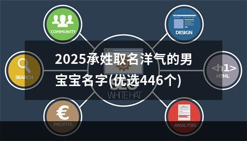 2025承姓取名洋气的男宝宝名字(优选446个)