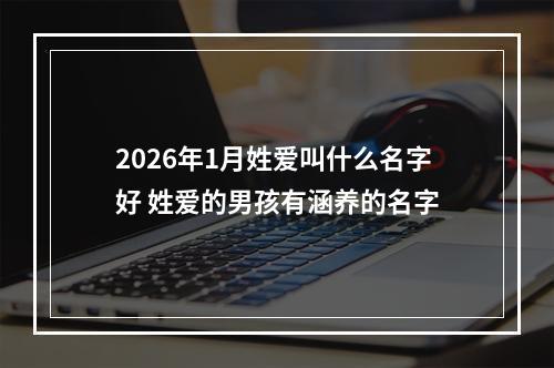 2026年1月姓爱叫什么名字好 姓爱的男孩有涵养的名字