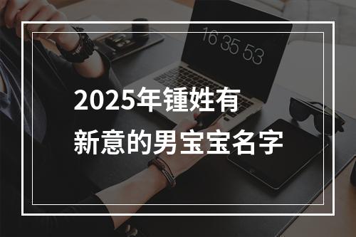 2025年锺姓有新意的男宝宝名字
