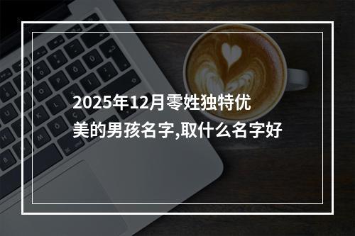 2025年12月零姓独特优美的男孩名字,取什么名字好