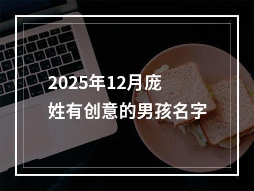 2025年12月庞姓有创意的男孩名字
