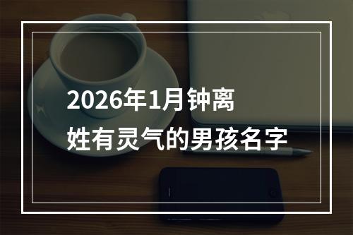 2026年1月钟离姓有灵气的男孩名字