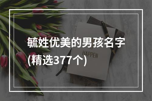 毓姓优美的男孩名字(精选377个)