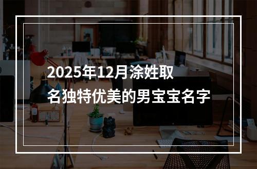 2025年12月涂姓取名独特优美的男宝宝名字
