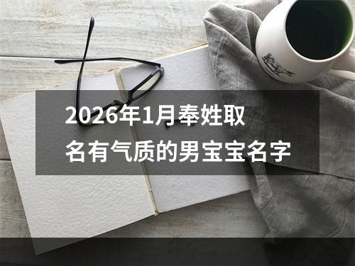 2026年1月奉姓取名有气质的男宝宝名字