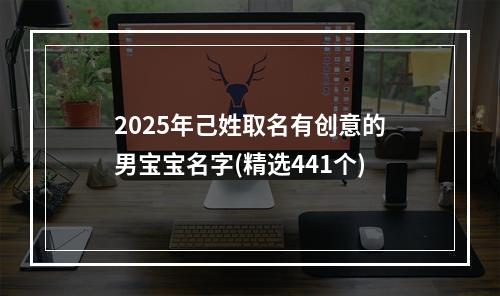 2025年己姓取名有创意的男宝宝名字(精选441个)