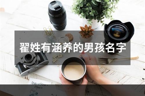 翟姓有涵养的男孩名字