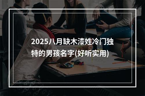 2025八月缺木漆姓冷门独特的男孩名字(好听实用)