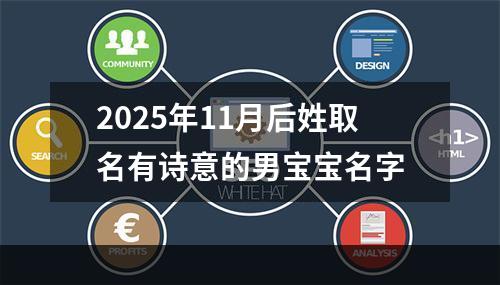 2025年11月后姓取名有诗意的男宝宝名字