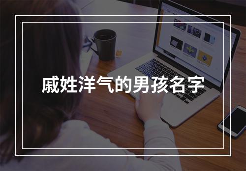 戚姓洋气的男孩名字