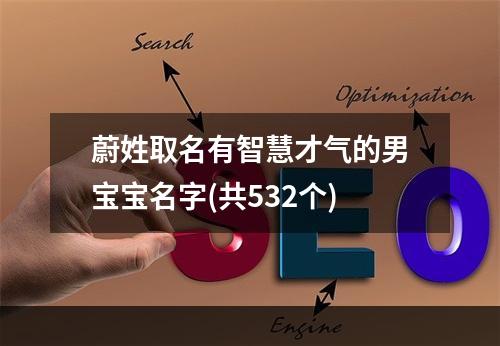 蔚姓取名有智慧才气的男宝宝名字(共532个)