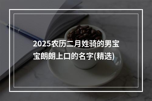 2025农历二月姓骑的男宝宝朗朗上口的名字(精选)