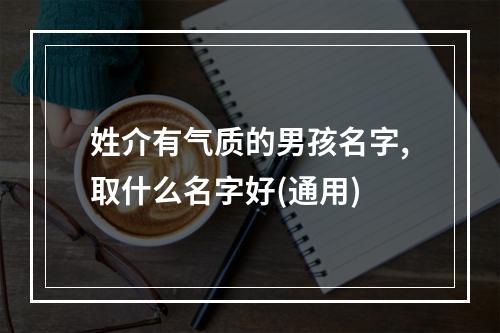姓介有气质的男孩名字,取什么名字好(通用)