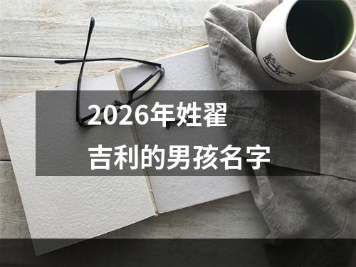 2026年姓翟吉利的男孩名字