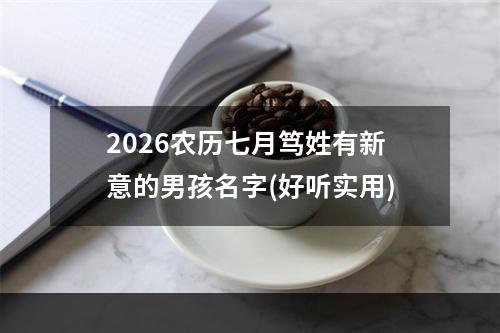 2026农历七月笃姓有新意的男孩名字(好听实用)