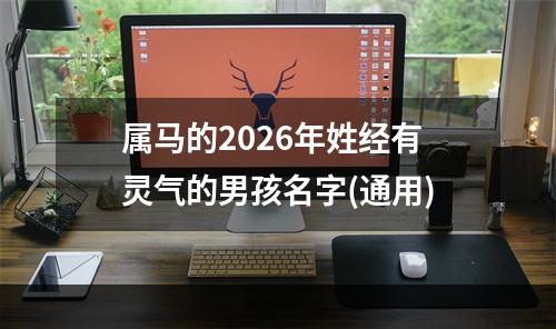 属马的2026年姓经有灵气的男孩名字(通用)