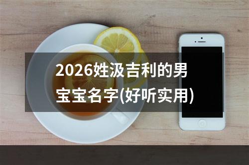2026姓汲吉利的男宝宝名字(好听实用)