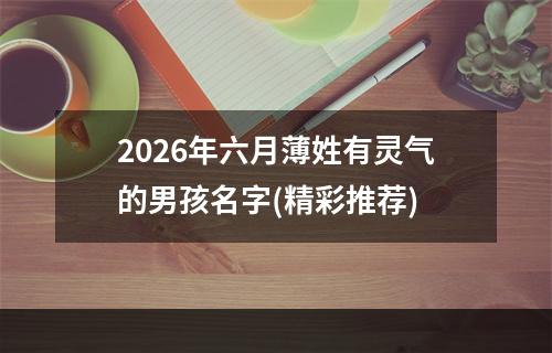 2026年六月薄姓有灵气的男孩名字(精彩推荐)