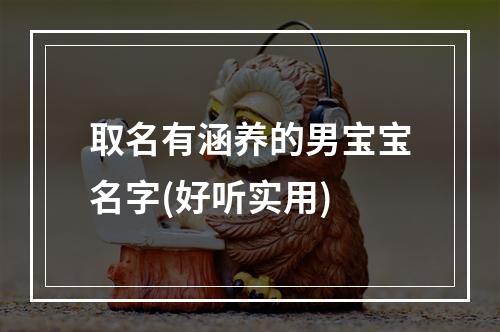 取名有涵养的男宝宝名字(好听实用)