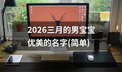 2026三月的男宝宝优美的名字(简单)
