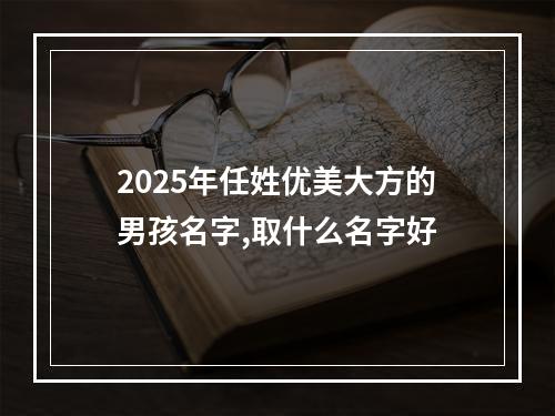 2025年任姓优美大方的男孩名字,取什么名字好