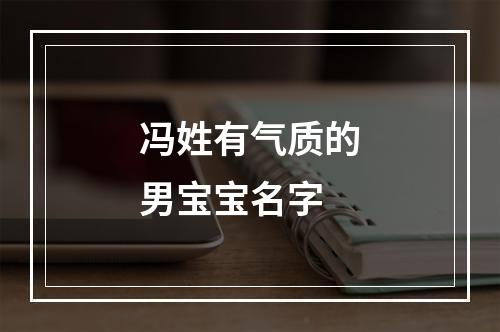 冯姓有气质的男宝宝名字