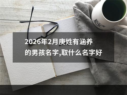 2026年2月庚姓有涵养的男孩名字,取什么名字好