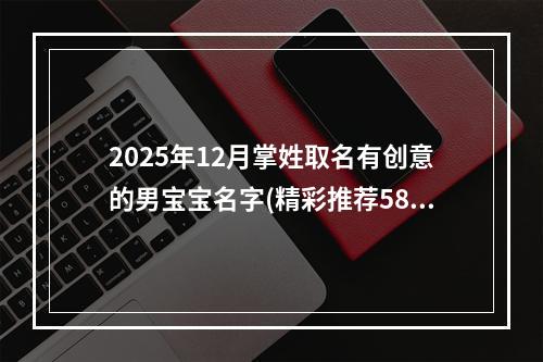 2025年12月掌姓取名有创意的男宝宝名字(精彩推荐585个)