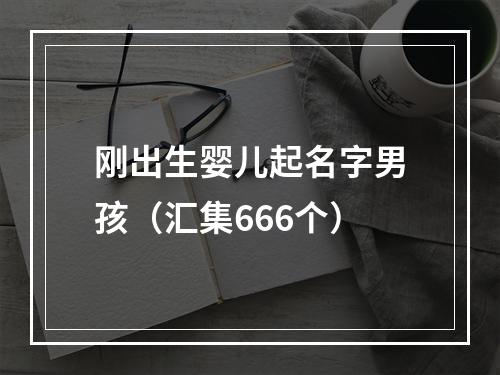 刚出生婴儿起名字男孩（汇集666个）