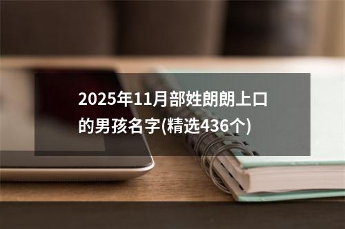 2025年11月部姓朗朗上口的男孩名字(精选436个)