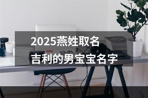 2025燕姓取名吉利的男宝宝名字